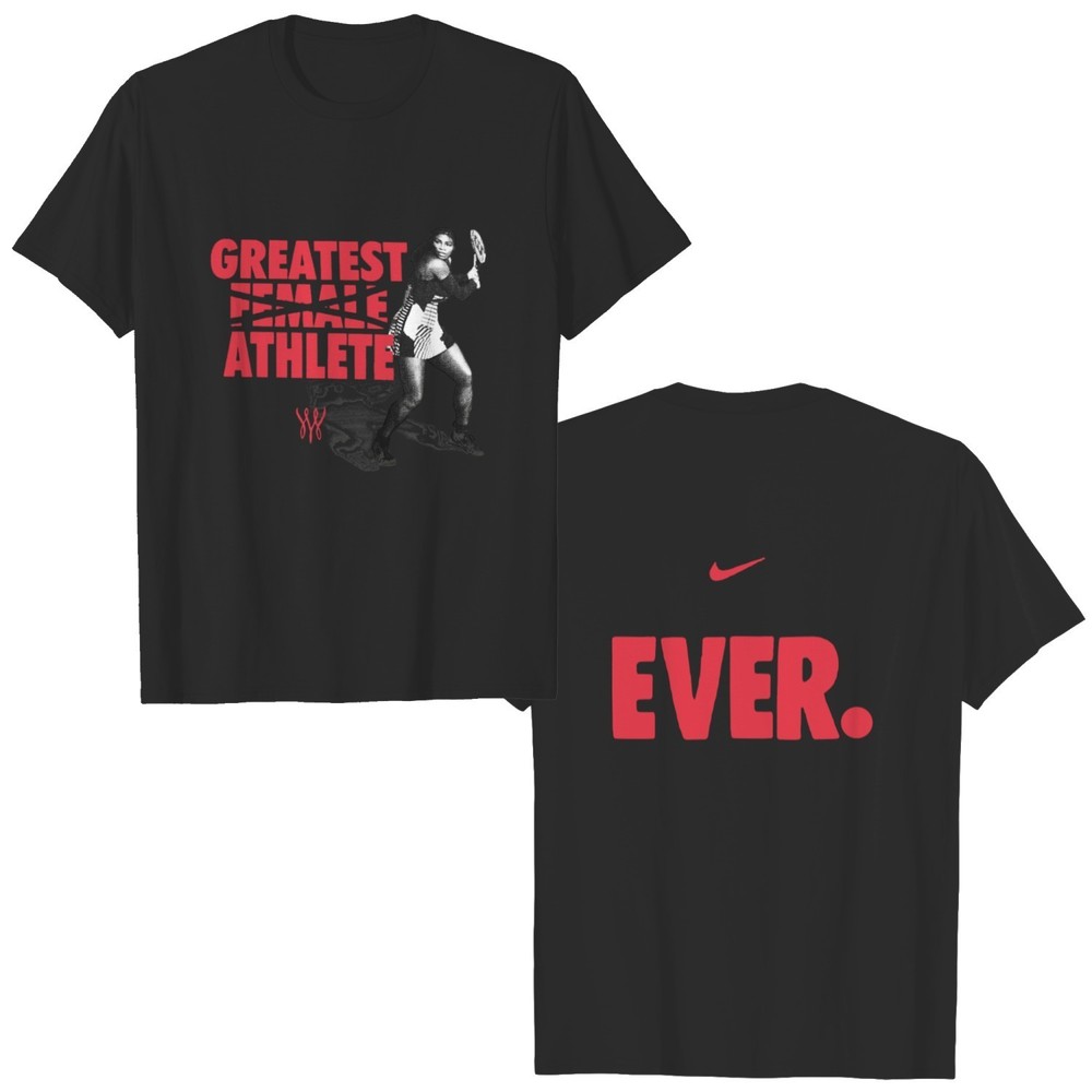 Serena Williams Greatest Female Athlete Tshirt Serena Williams 2 Sided T Shirt